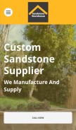 How sandstonewarehouse.com.au looks like on a mobile device such as an iPhone.