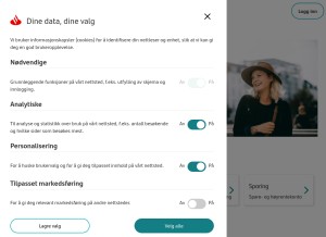 How santanderconsumer.no looks like on a tablet such as an iPad.