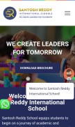 How santoshreddyinternationalschools.com looks like on a mobile device such as an iPhone.