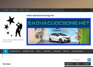 How saovacuocsong.net looks like on a tablet such as an iPad.