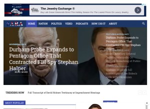How saraacarter.com looks like on a tablet such as an iPad.