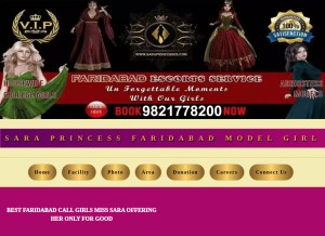 How saraprincesses.com looks like on a tablet such as an iPad.