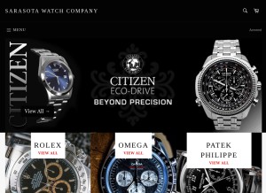 How sarasotawatch.com looks like on a tablet such as an iPad.