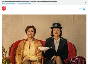 How sarmy.ch looks like on a tablet such as an iPad.