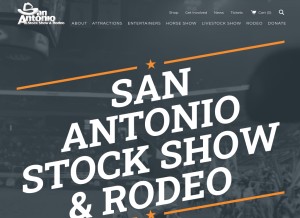 How sarodeo.com looks like on a tablet such as an iPad.