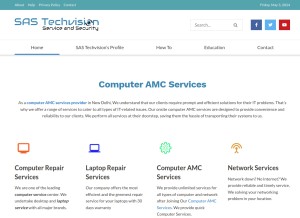 How sastechvision.in looks like on a tablet such as an iPad.