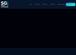 How satgurutechnologies.com looks like on a tablet such as an iPad.