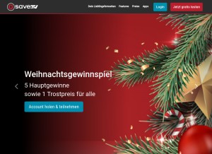 How save.tv looks like on a tablet such as an iPad.