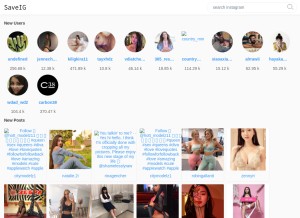 How saveig.com looks like on a tablet such as an iPad.