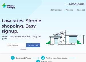 How saveonenergy.cloud looks like on a tablet such as an iPad.