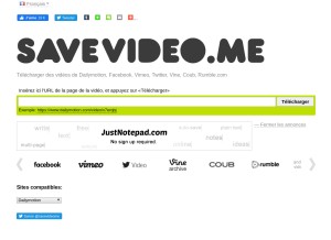 How savevideo.me looks like on a tablet such as an iPad.