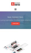 How savings-united.com looks like on a mobile device such as an iPhone.