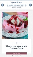 How savoryexperiments.com looks like on a mobile device such as an iPhone.