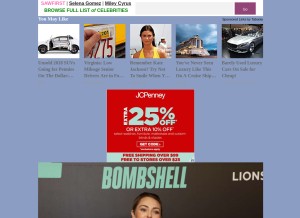 How sawfirst.com looks like on a tablet such as an iPad.