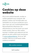 How saxion.nl looks like on a mobile device such as an iPhone.