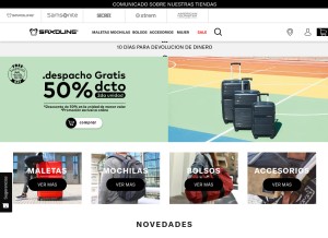 How saxoline.cl looks like on a tablet such as an iPad.