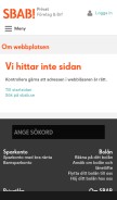 How sbab.se looks like on a mobile device such as an iPhone.