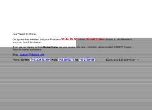 How sbobet-info.com looks like on a tablet such as an iPad.