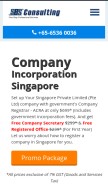 How sbsgroup.com.sg looks like on a mobile device such as an iPhone.
