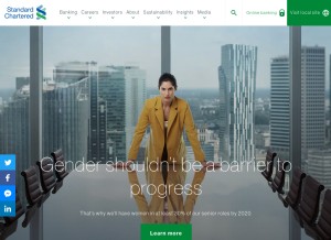 How sc.com looks like on a tablet such as an iPad.