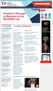 How scai.org looks like on a mobile device such as an iPhone.