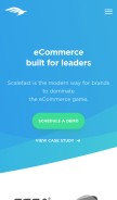 How scalefast.com looks like on a mobile device such as an iPhone.
