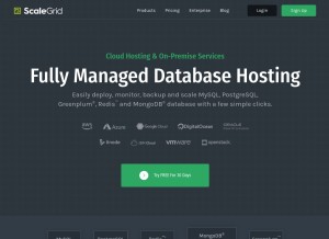 How scalegrid.io looks like on a tablet such as an iPad.