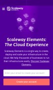 How scaleway.com looks like on a mobile device such as an iPhone.