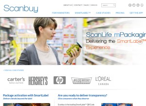 How scanlife.com looks like on a tablet such as an iPad.