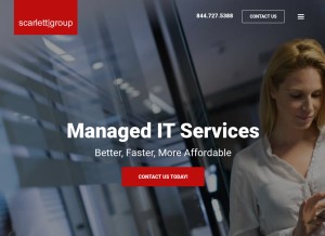 How scarlettculture.com looks like on a tablet such as an iPad.