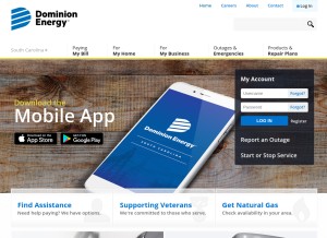 How sceg.com looks like on a tablet such as an iPad.