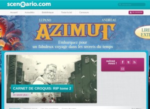 How sceneario.com looks like on a tablet such as an iPad.