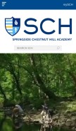 How sch.org looks like on a mobile device such as an iPhone.