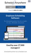 How scheduleanywhere.com looks like on a mobile device such as an iPhone.