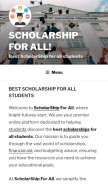 How scholarshipoverlord.com looks like on a mobile device such as an iPhone.