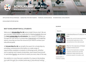 How scholarshipoverlord.com looks like on a tablet such as an iPad.