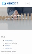 How schonemail.nl looks like on a mobile device such as an iPhone.