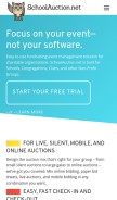 How schoolauction.net looks like on a mobile device such as an iPhone.