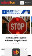 How schoolbusfleet.com looks like on a mobile device such as an iPhone.