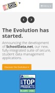 How schooldata.net looks like on a mobile device such as an iPhone.