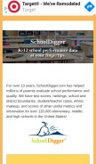 How schooldigger.com looks like on a mobile device such as an iPhone.