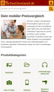 How schottenland.de looks like on a mobile device such as an iPhone.