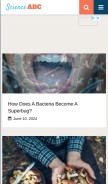 How scienceabc.com looks like on a mobile device such as an iPhone.