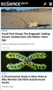 How sciencealert.com looks like on a mobile device such as an iPhone.