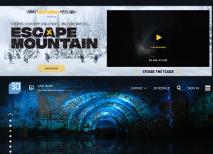 How sciencechannel.com looks like on a tablet such as an iPad.