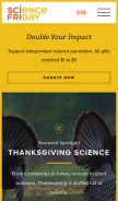 How sciencefriday.com looks like on a mobile device such as an iPhone.