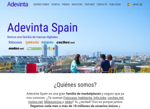 How scmspain.com looks like on a tablet such as an iPad.