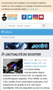 How scooter-system.fr looks like on a mobile device such as an iPhone.