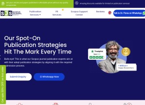 How scopusjournalservice.com looks like on a tablet such as an iPad.