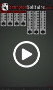 How scorpionsolitaire.net looks like on a mobile device such as an iPhone.